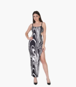 Women’s Sexy Backless Printed Party Outfit