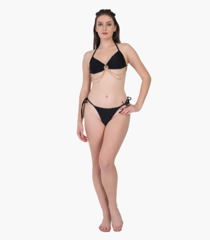 Girl’s Black Chain Bikini