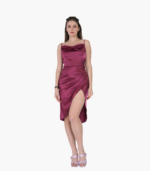 Stylish Shoulder Strap Party Dress Women - Image 2
