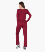 Stylish Square Neck Full Jumpsuit - Image 4