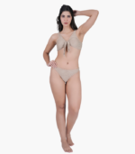Girl’s Khaki Colour Bikini Set - Image 2