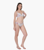 Adjustable Strap Embroidered Bikini Lingerie Set