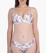 Adjustable Strap Embroidered Bikini Lingerie Set - Image 4