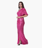 Girl’s Fuchsia Party Dress - Image 4