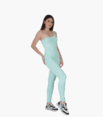 Women’s Sleeveless Sports Bodycon Bodysuit Outfit - Image 3
