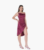 Stylish Shoulder Strap Party Dress Women - Image 3