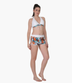 Bikini set with push-up top and printed desig