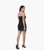 Stylish Contrast Color Sheath Dress Women - Image 3
