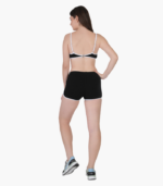 Girl’s Solid black Shorts & Bra set - Image 5