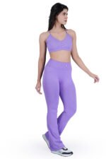 Women fitness long Sleeve with bottom gym set - Image 2